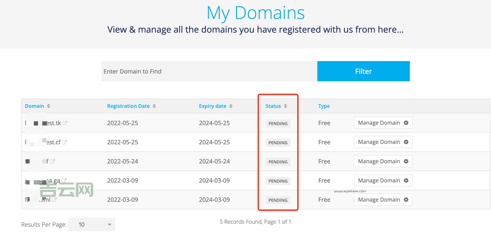 免费域名.tk、.ml、.cf、.ga、.gq,免费搭建个人网站!
