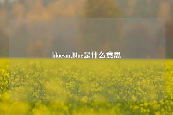 bluevm,Blue是什么意思