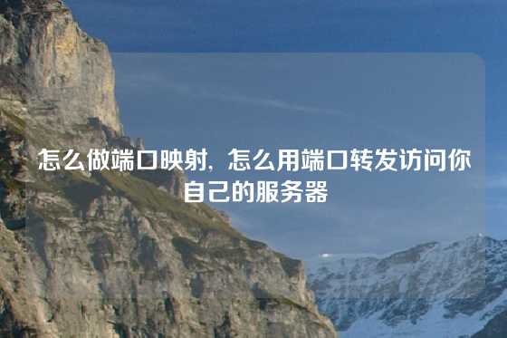 怎么做端口映射,  怎么用端口转发访问你自己的服务器