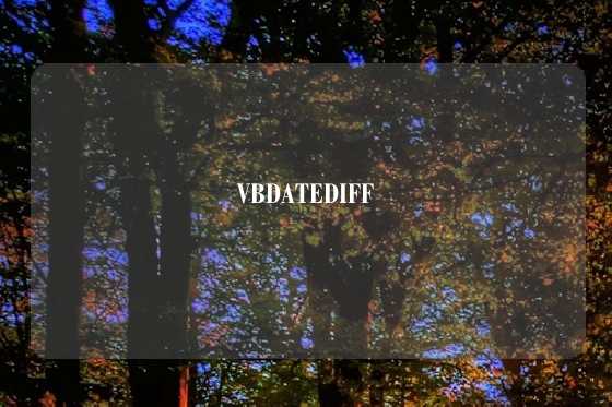 VBDATEDIFF