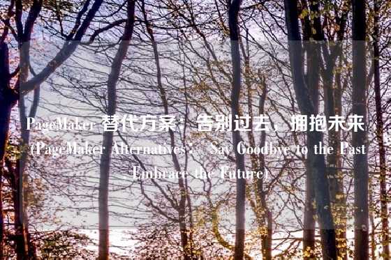 PageMaker 替代方案：告别过去，拥抱未来 (PageMaker Alternatives： Say Goodbye to the Past, Embrace the Future)