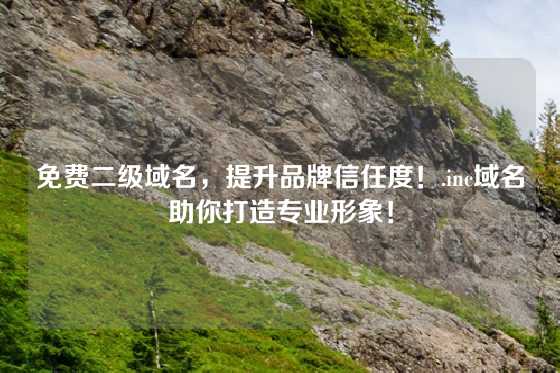 免费二级域名，提升品牌信任度！.inc域名助你打造专业形象！