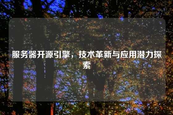 服务器开源引擎，技术革新与应用潜力探索