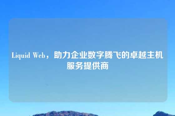Liquid Web，助力企业数字腾飞的卓越主机服务提供商