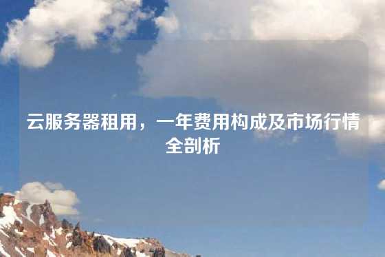 云服务器租用，一年费用构成及市场行情全剖析