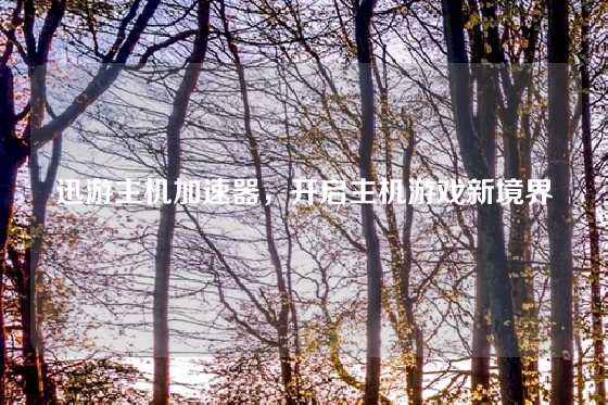 迅游主机加速器，开启主机游戏新境界