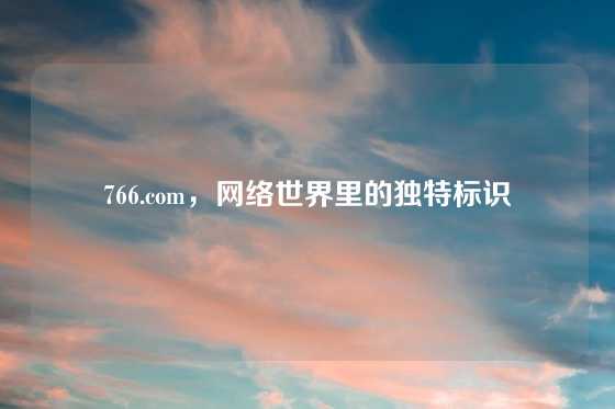 766.com，网络世界里的独特标识
