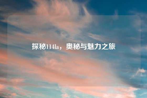 探秘114la，奥秘与魅力之旅