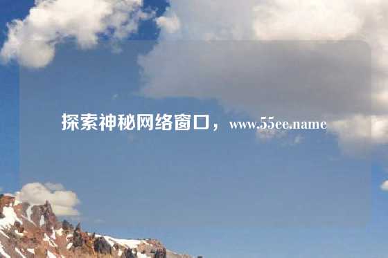 探索神秘网络窗口，www.55ee.name