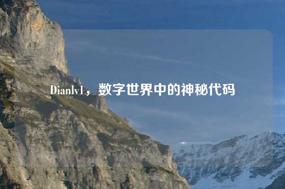 Dianlv1，数字世界中的神秘代码