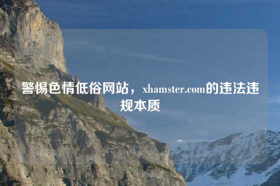 警惕色情低俗网站，xhamster.com的违法违规本质