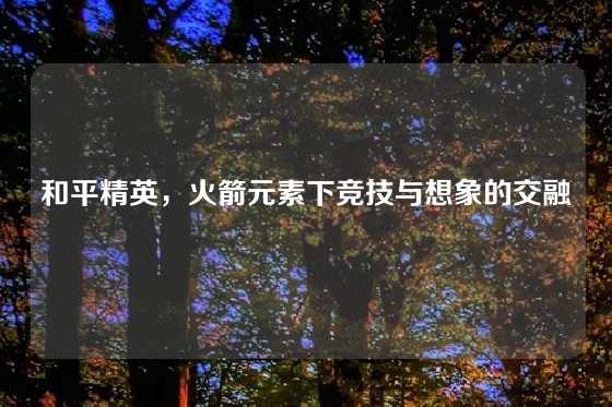 和平精英，火箭元素下竞技与想象的交融