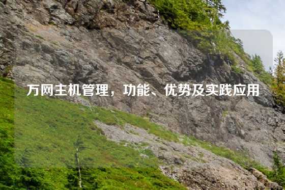 万网主机管理，功能、优势及实践应用