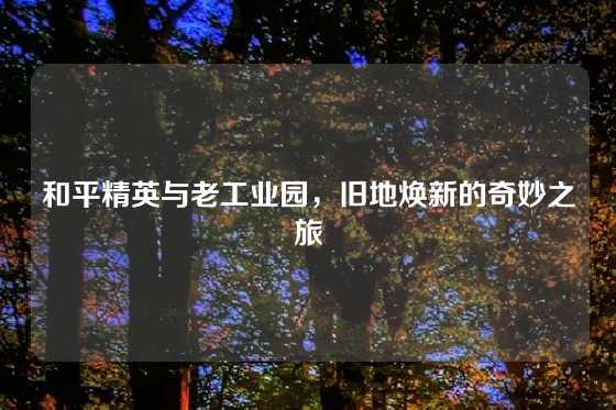 和平精英与老工业园，旧地焕新的奇妙之旅