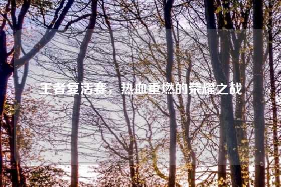 王者复活赛，热血重燃的荣耀之战