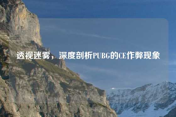 透视迷雾，深度剖析PUBG的CE作弊现象