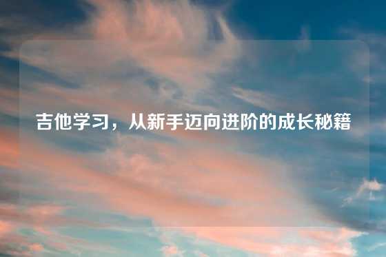 吉他学习，从新手迈向进阶的成长秘籍