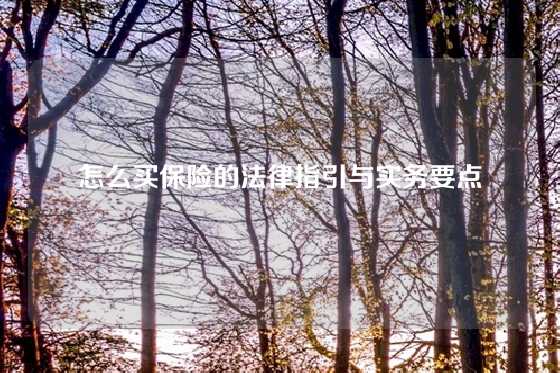 怎么买保险的法律指引与实务要点