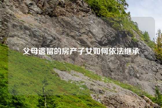 父母遗留的房产子女如何依法继承