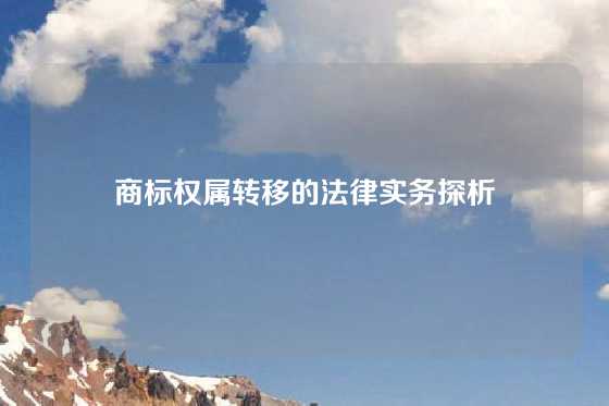 商标权属转移的法律实务探析