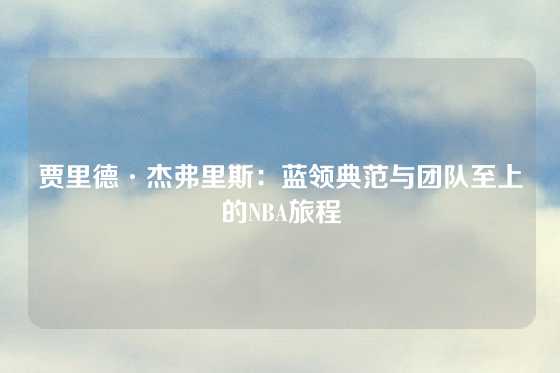 贾里德·杰弗里斯：蓝领典范与团队至上的NBA旅程